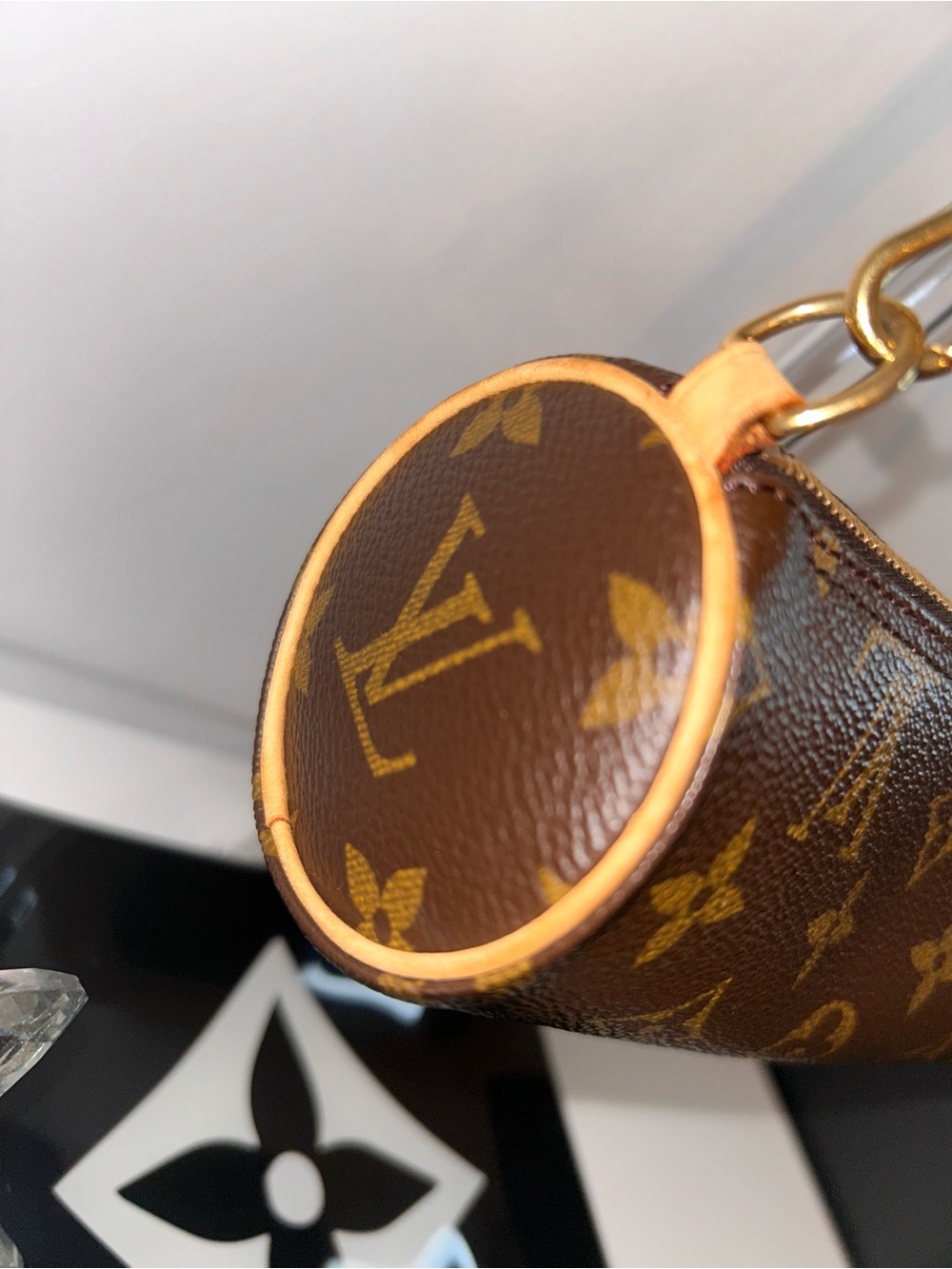 Authentic Louis Vuitton Brown Classic Monogram Mini Papillon Bag - Picture 4 of 9